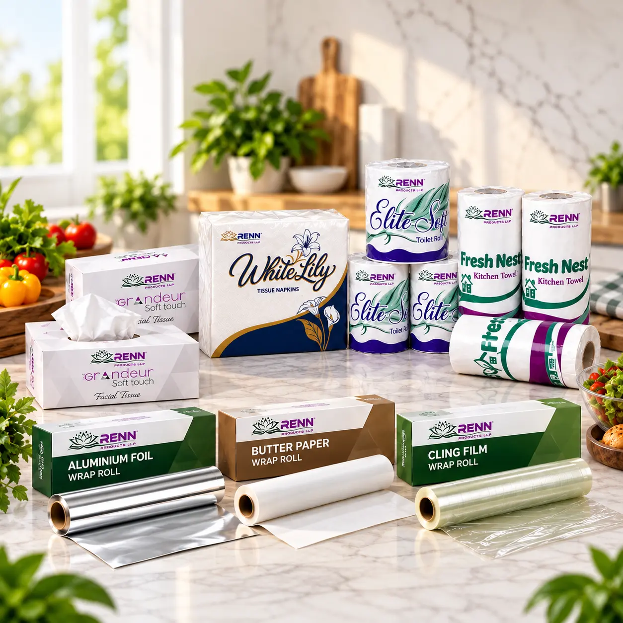 RENN premium tissue and hygiene product collection